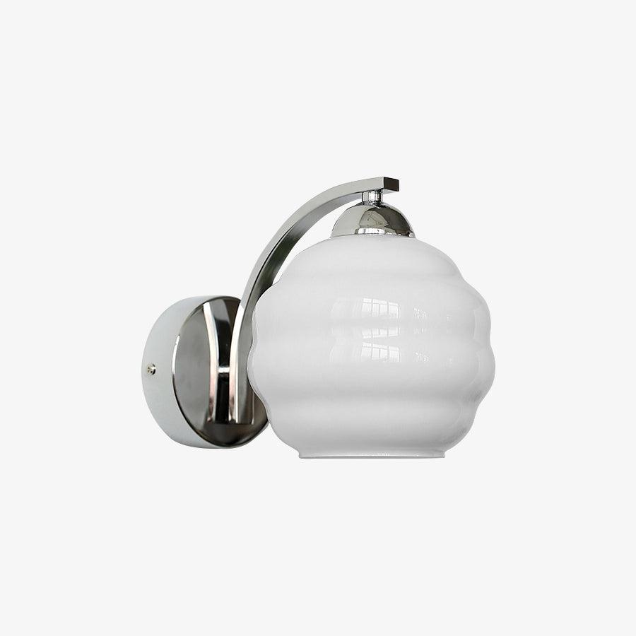 Thryndol | Geribbelde Glazen Bol Vintage Wandlamp