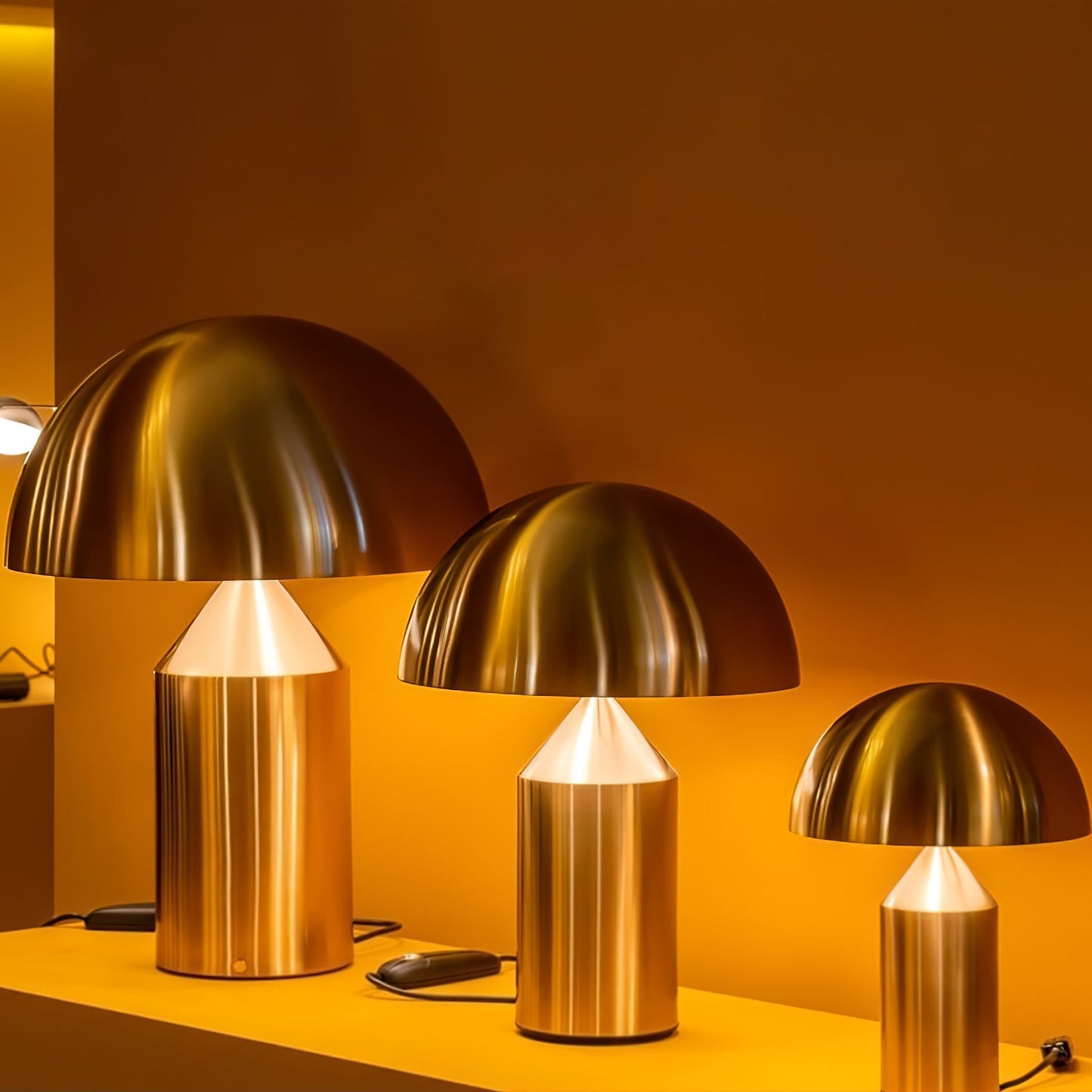 Zonthara | Avant-Garde Geometrische Sculpturale Silhouet Metalen Tafellamp