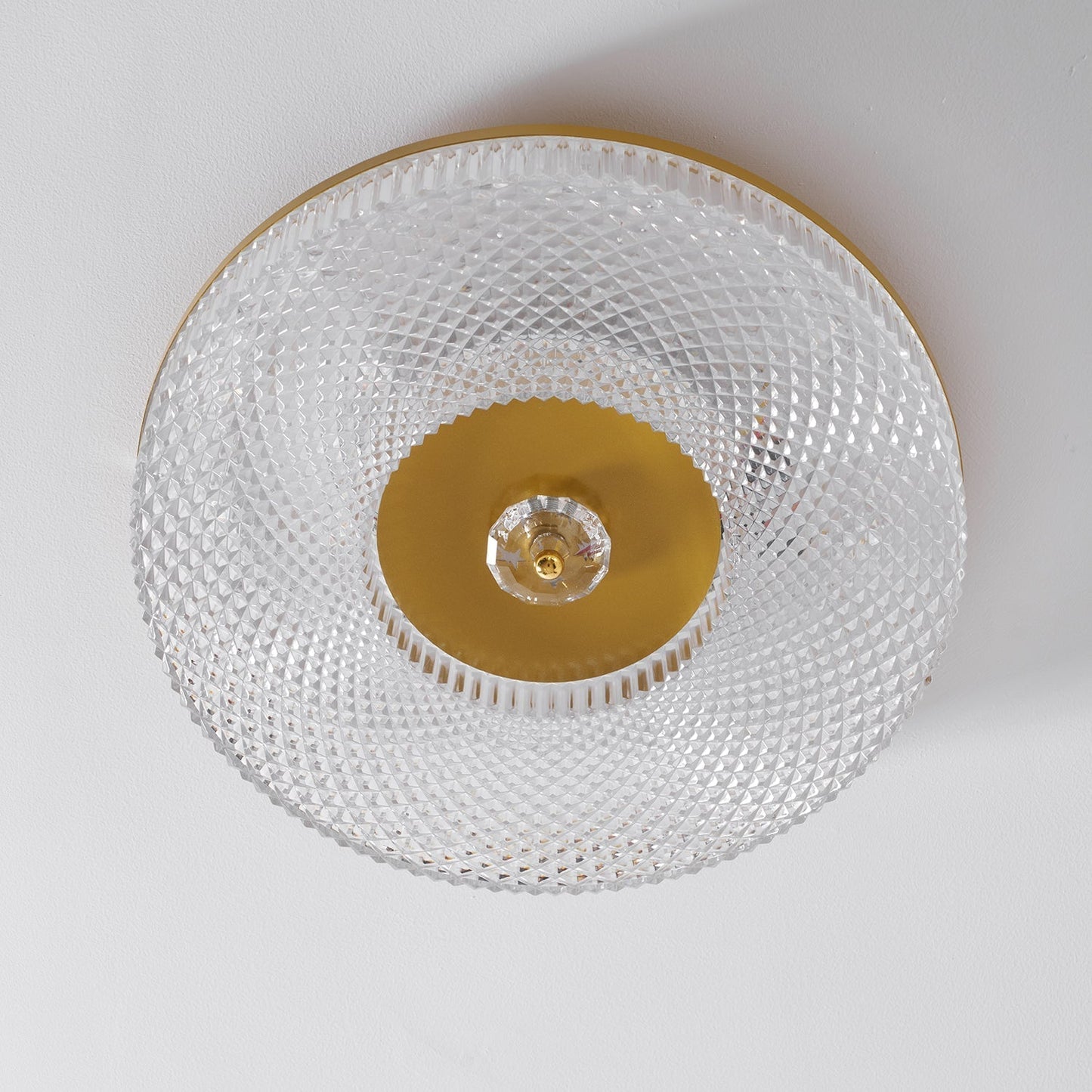 Corissam | Slanke schijf eigentijdse geometrische opbouw plafondlamp