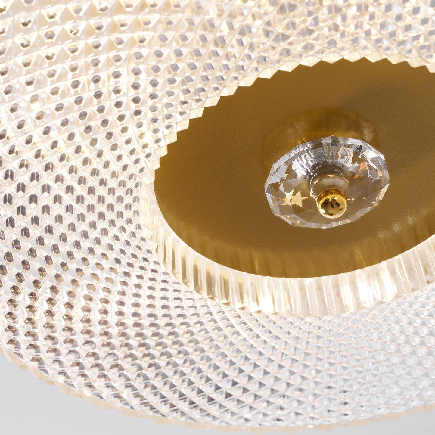 Corissam | Slanke schijf eigentijdse geometrische opbouw plafondlamp