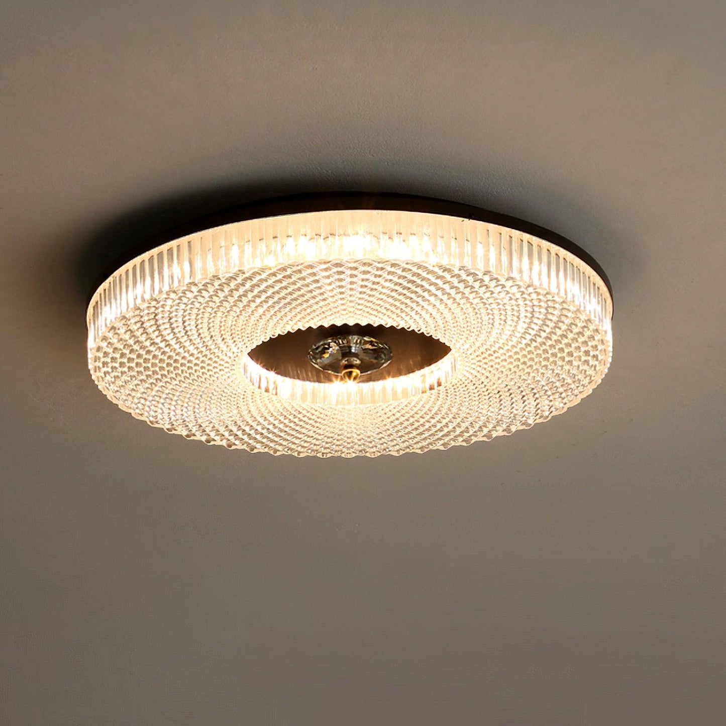 Corissam | Slanke schijf eigentijdse geometrische opbouw plafondlamp
