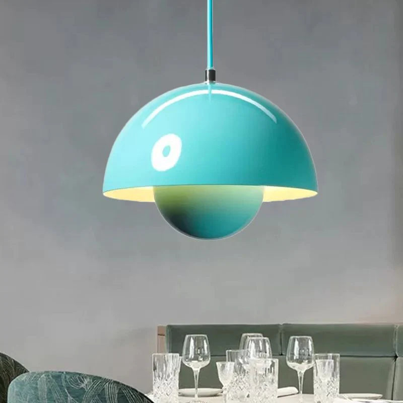 Aerizun | Mid-Century Sferische Silhouet Metalen Hanglamp