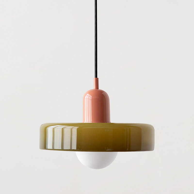 Vetro | Bauhaus Stijl Gekleurde Glas Hanglamp