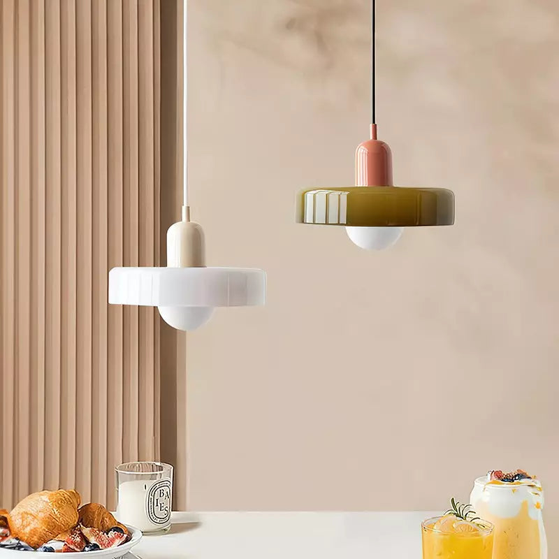 Vetro | Bauhaus Stijl Gekleurde Glas Hanglamp