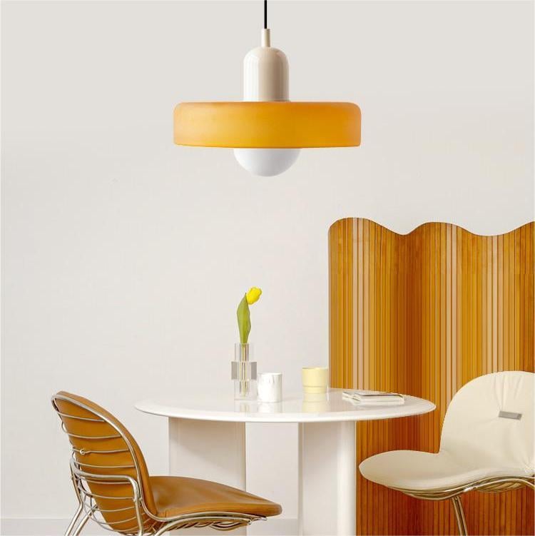 Vetro | Bauhaus Stijl Gekleurde Glas Hanglamp
