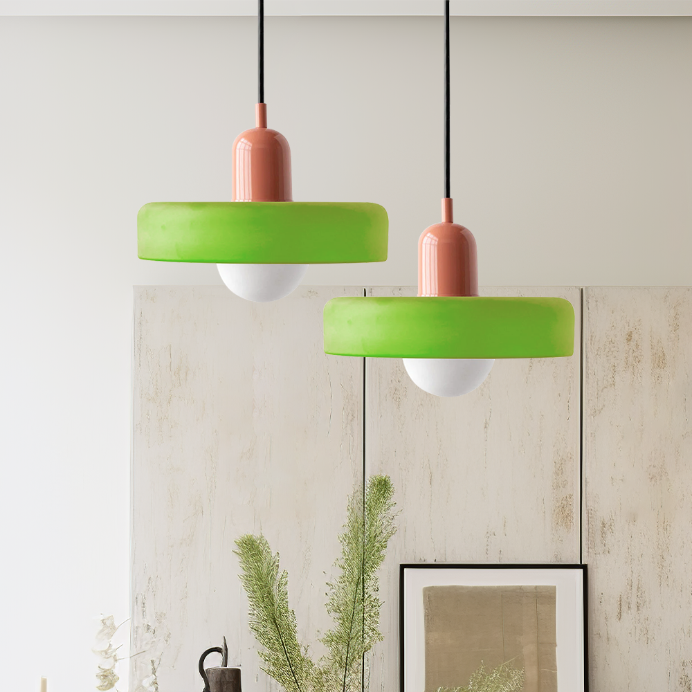 Vetro | Bauhaus Stijl Gekleurde Glas Hanglamp