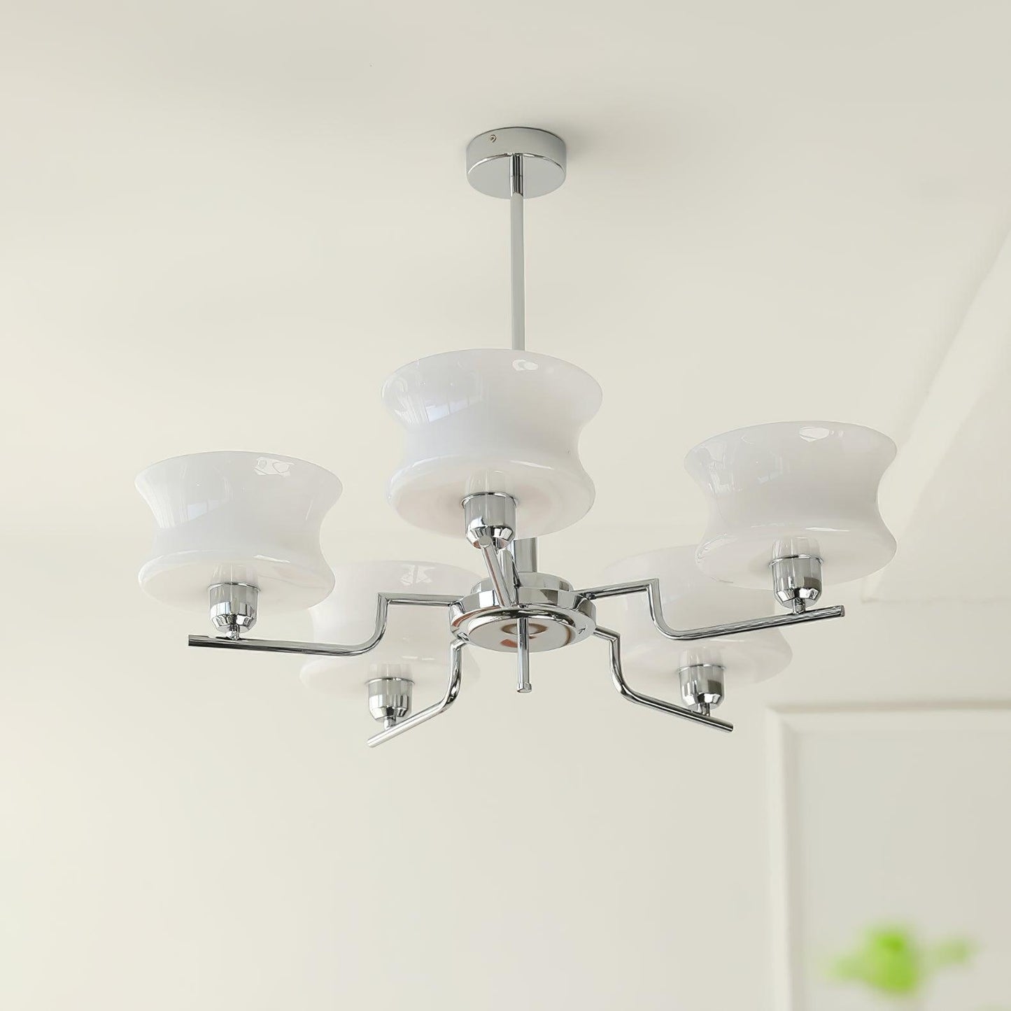 Kendroma | Antiek geïnspireerde gebogen bolvormige glazen plafondlamp