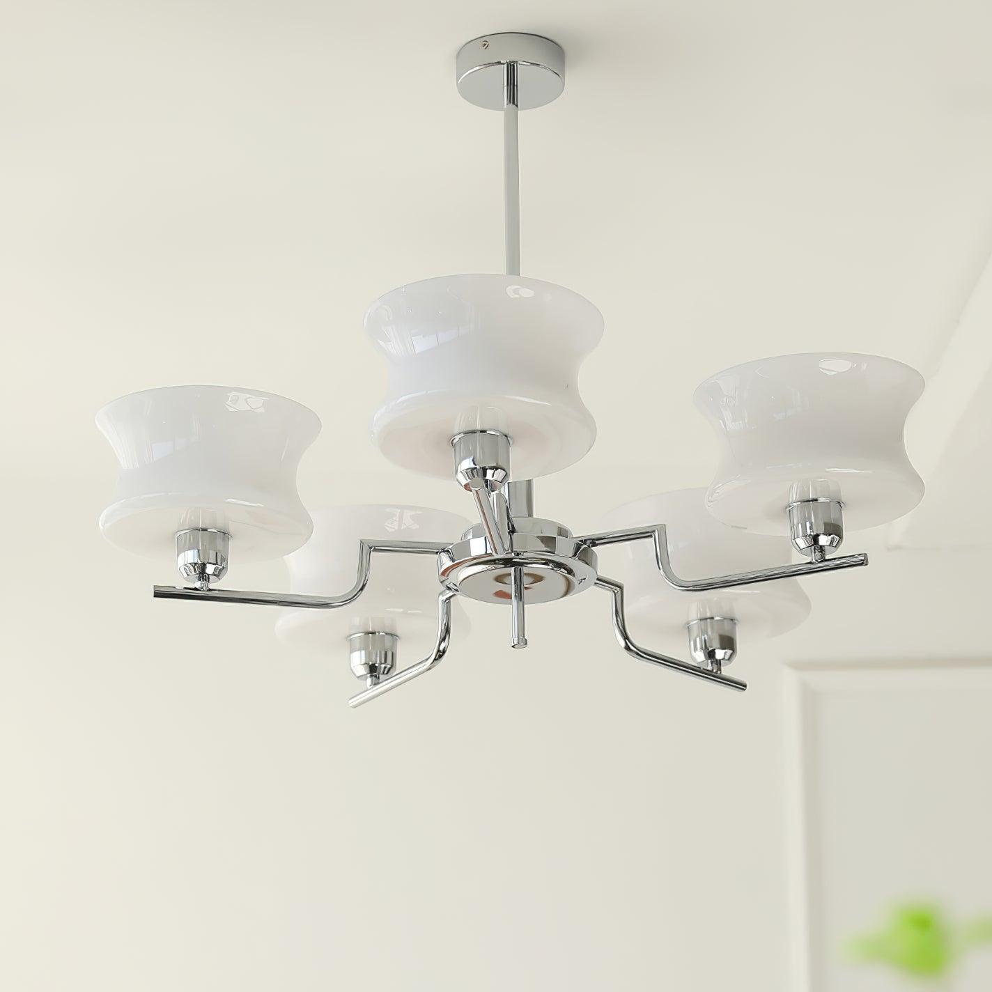 Kendroma | Antiek geïnspireerde gebogen bolvormige glazen plafondlamp
