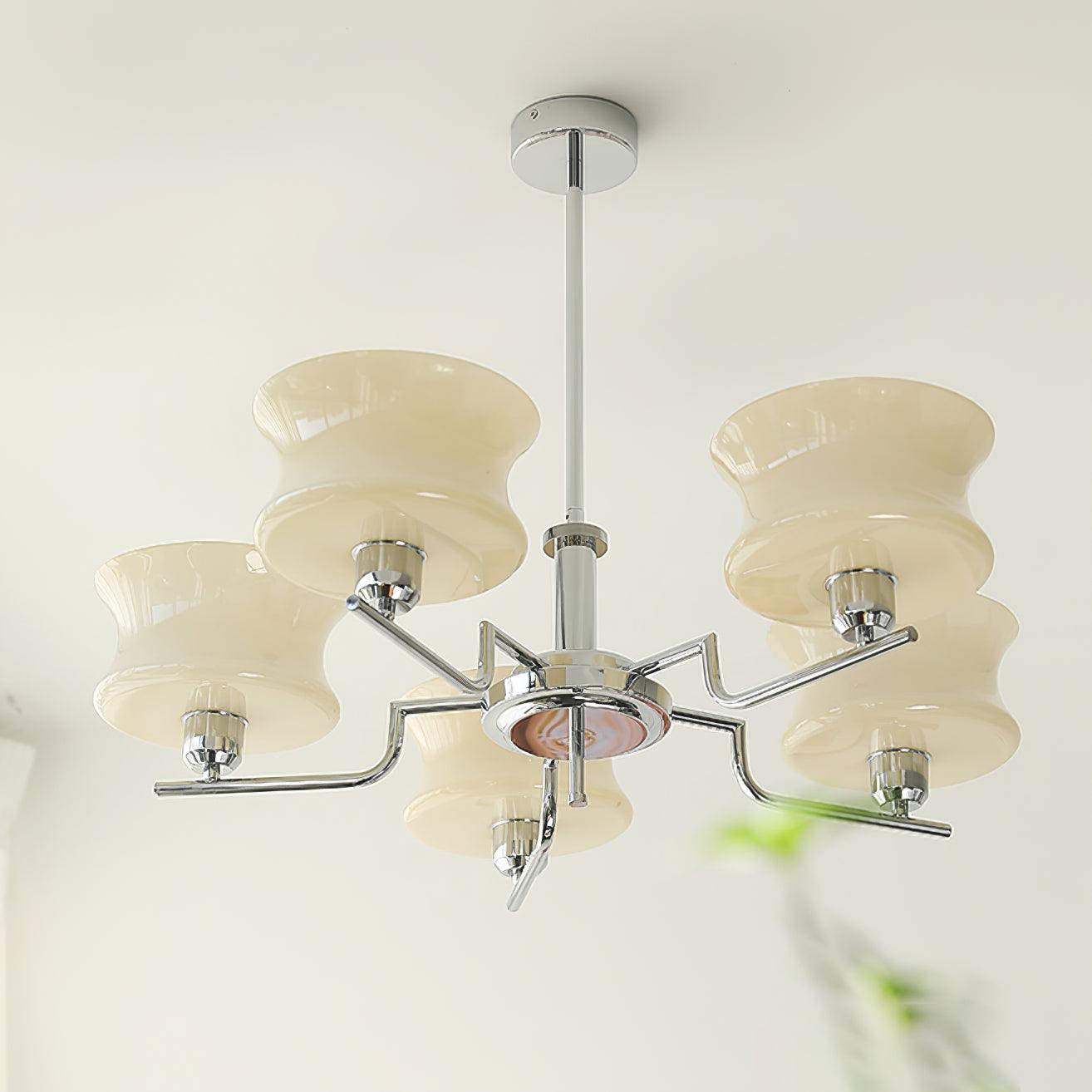Kendroma | Antiek geïnspireerde gebogen bolvormige glazen plafondlamp