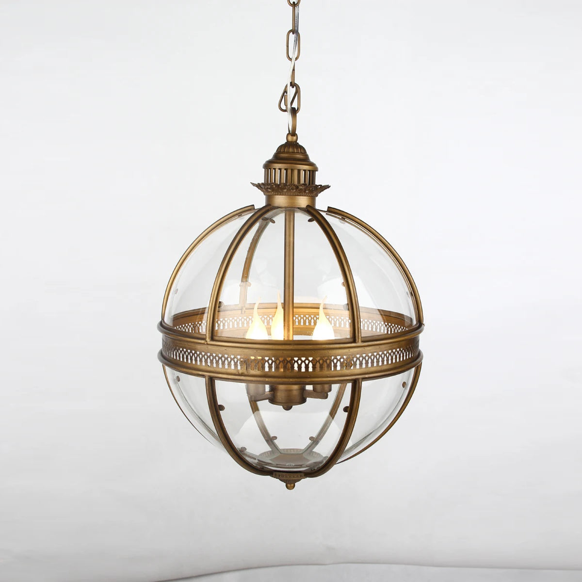 Vinse | Vintage Sferische Transparante Glazen Hanglamp
