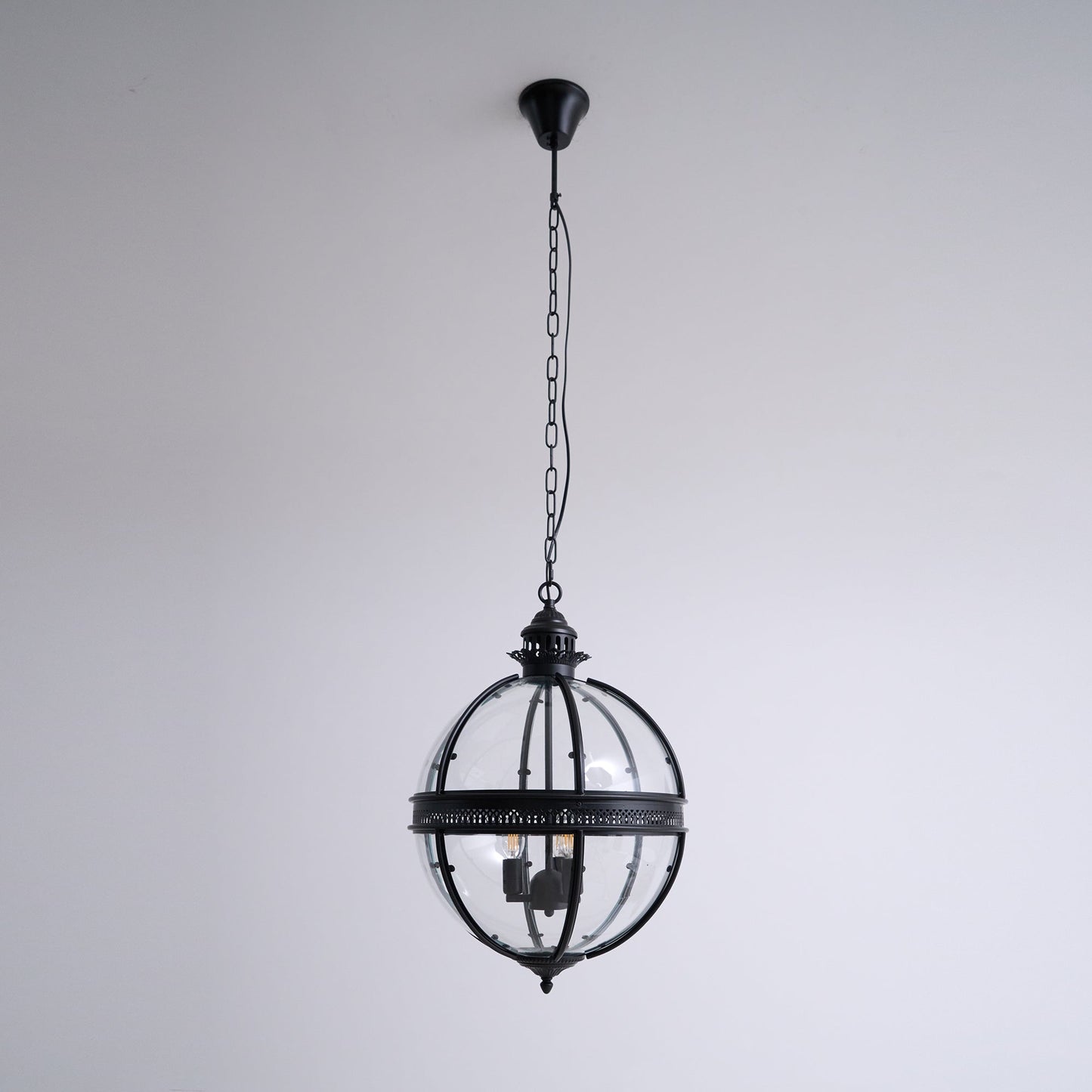 Vinse | Vintage Sferische Transparante Glazen Hanglamp
