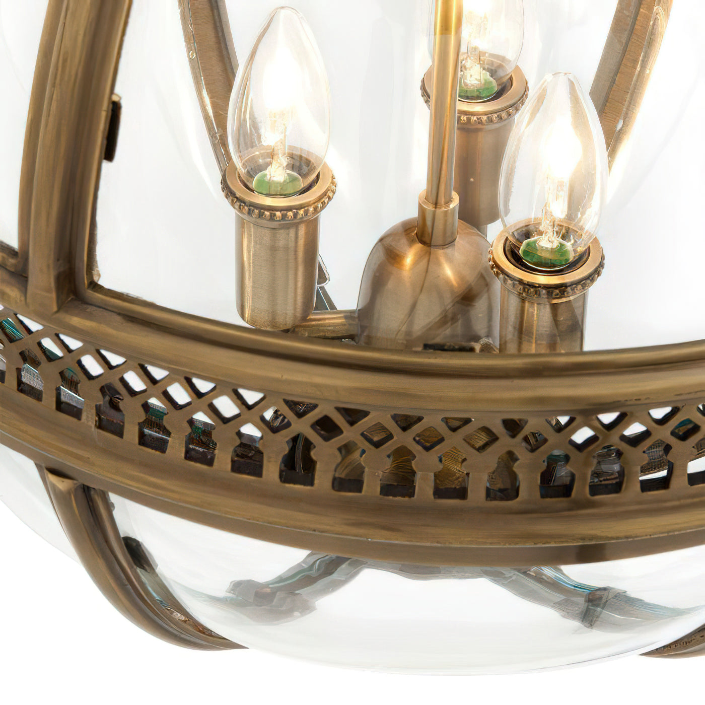 Vinse | Vintage Sferische Transparante Glazen Hanglamp
