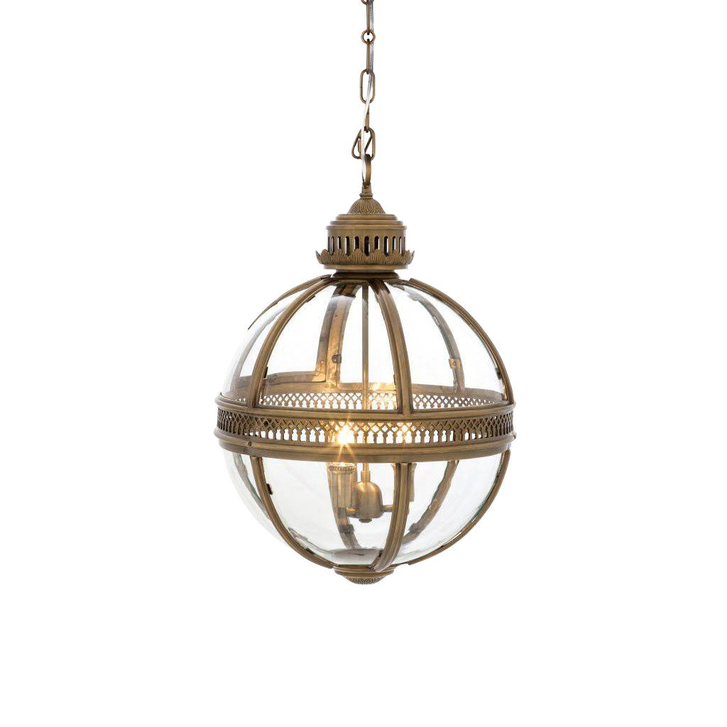 Vinse | Vintage Sferische Transparante Glazen Hanglamp