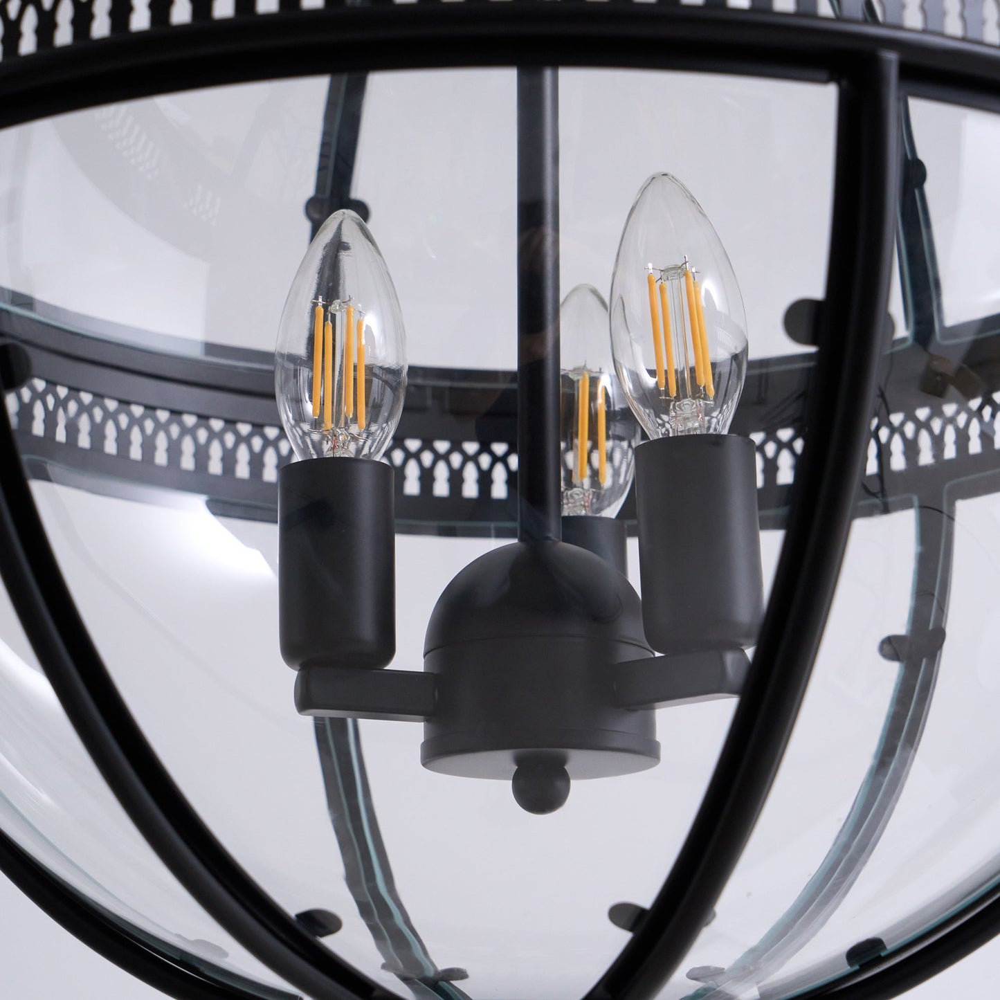Vinse | Vintage Sferische Transparante Glazen Hanglamp