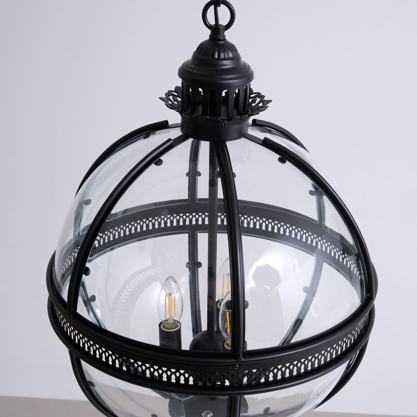 Vinse | Vintage Sferische Transparante Glazen Hanglamp