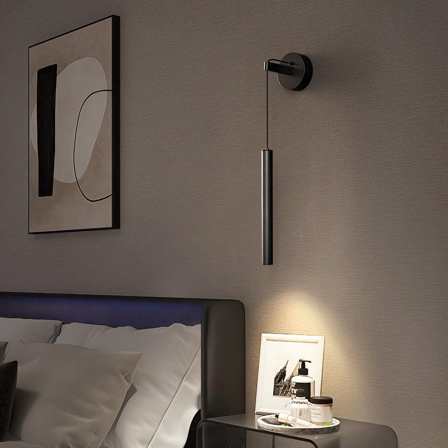 Albronix | Lineaire Messing Minimalistische LED Architectonische Wandhanglamp