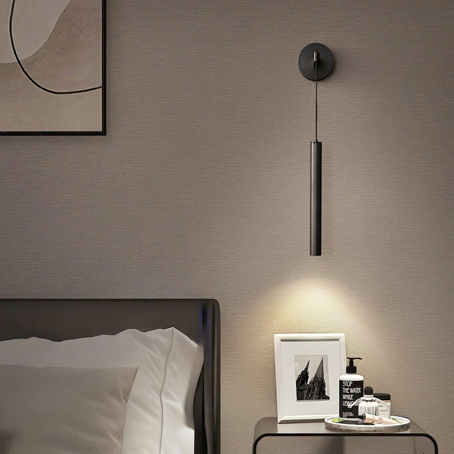Albronix | Lineaire Messing Minimalistische LED Architectonische Wandhanglamp