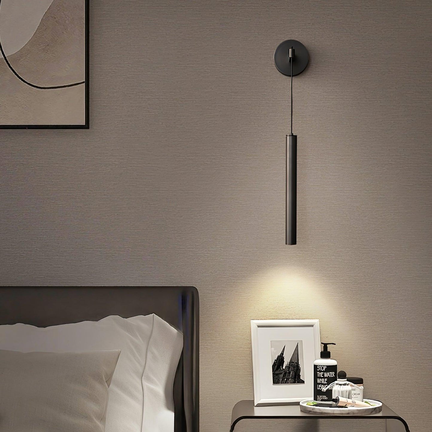 Albronix | Lineaire Messing Minimalistische LED Architectonische Wandhanglamp