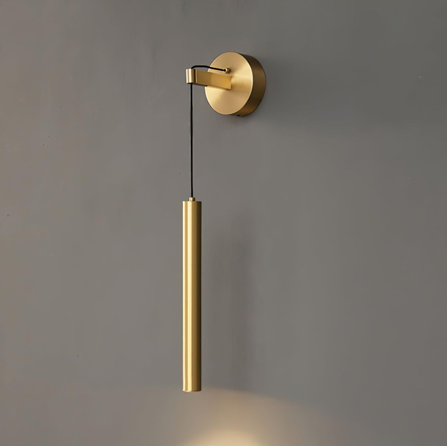 Albronix | Lineaire Messing Minimalistische LED Architectonische Wandhanglamp
