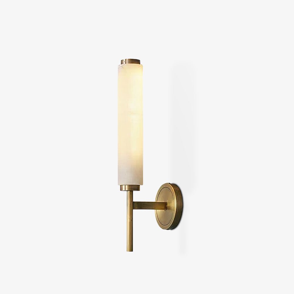 Kelsorim | Geometrische minimalistische albasten cilindrische wandlamp