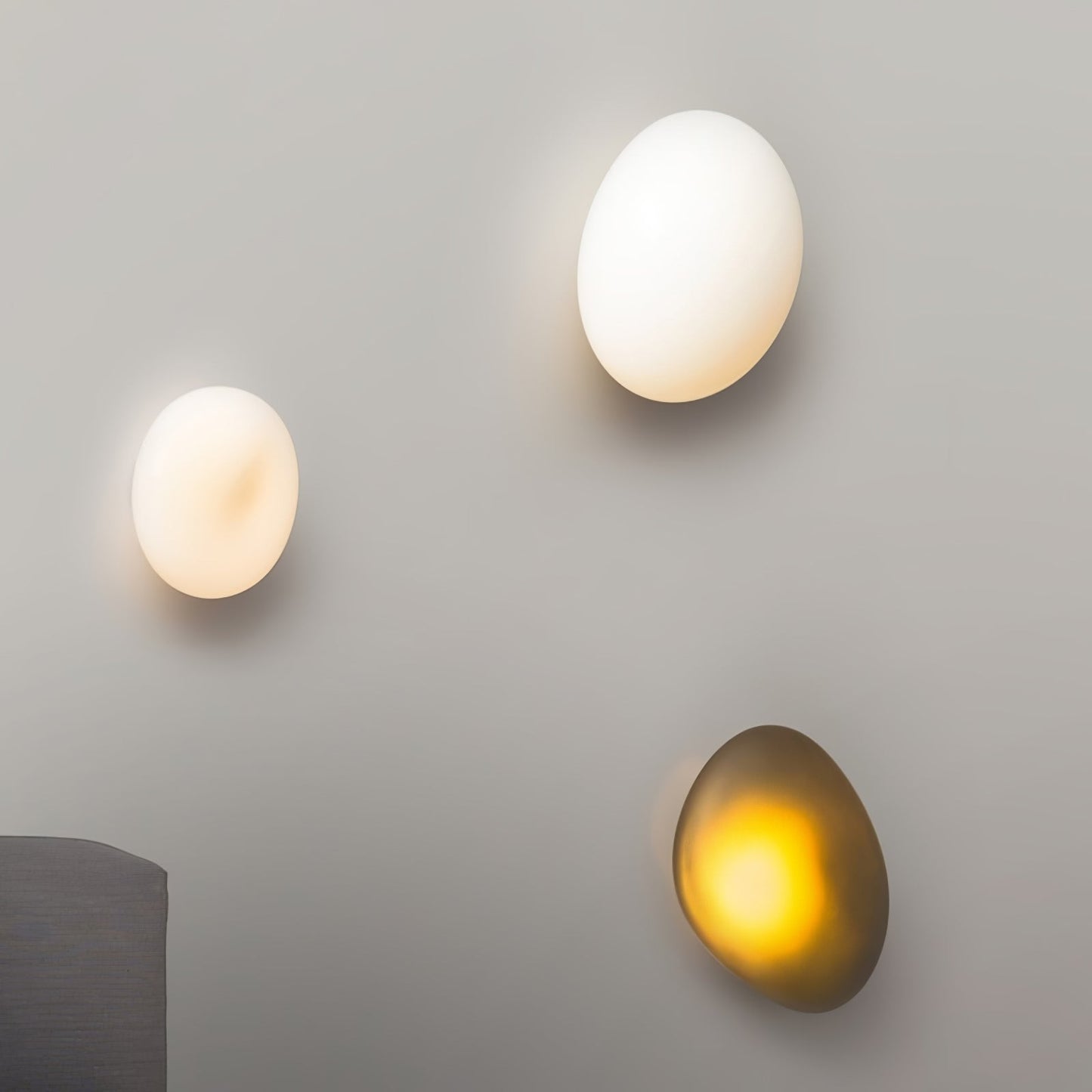 Caldrion | Met de Hand Geblazen Glazen Kiezel Wandlamp