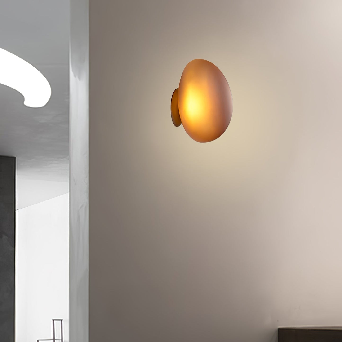 Caldrion | Met de Hand Geblazen Glazen Kiezel Wandlamp