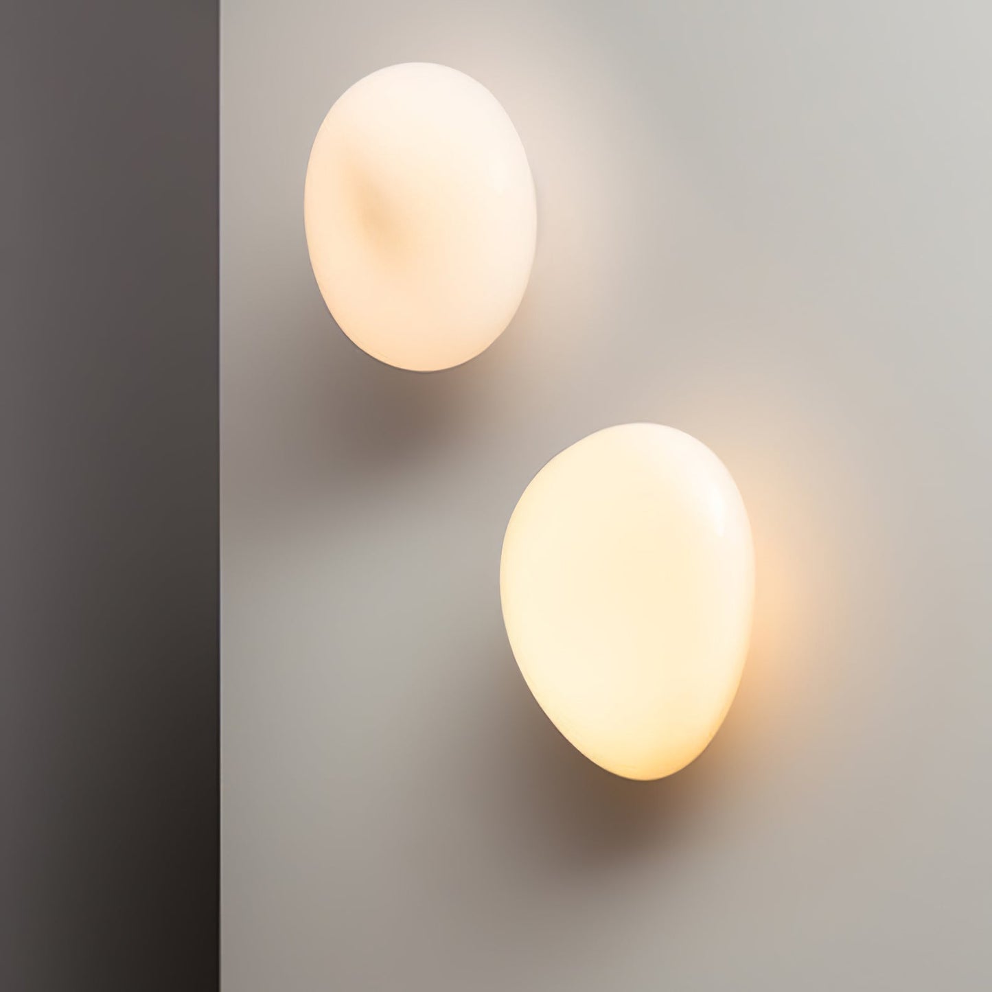 Caldrion | Met de Hand Geblazen Glazen Kiezel Wandlamp