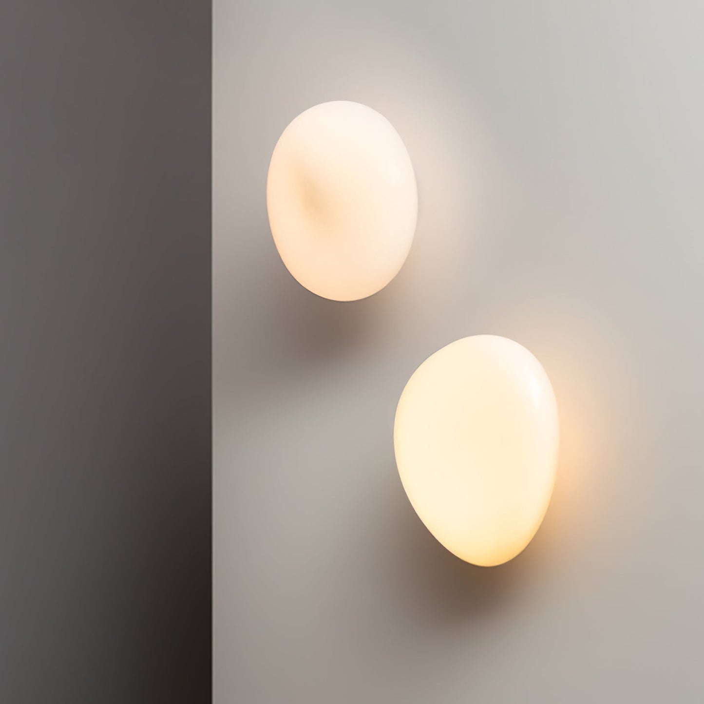 Caldrion | Met de Hand Geblazen Glazen Kiezel Wandlamp