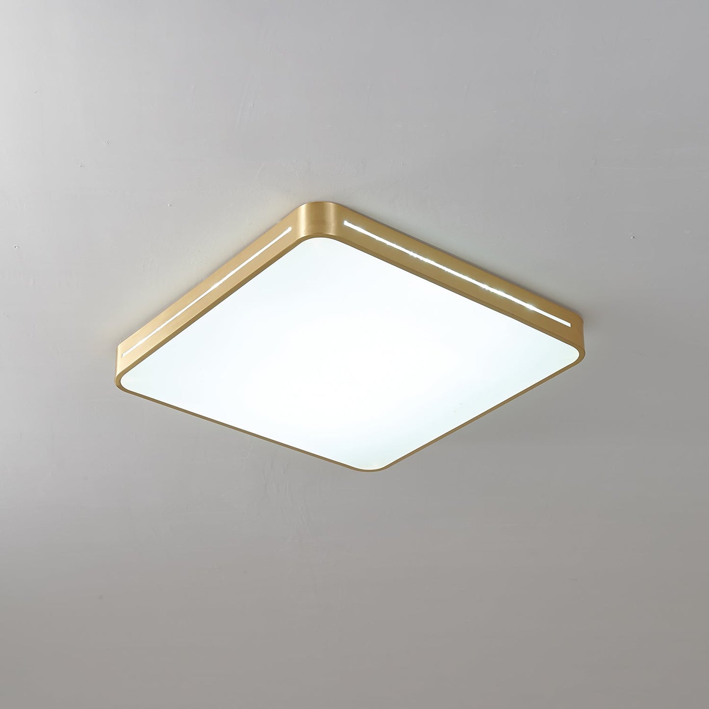 Isalun | Minimalistische Messing Geometrische Plafondlamp
