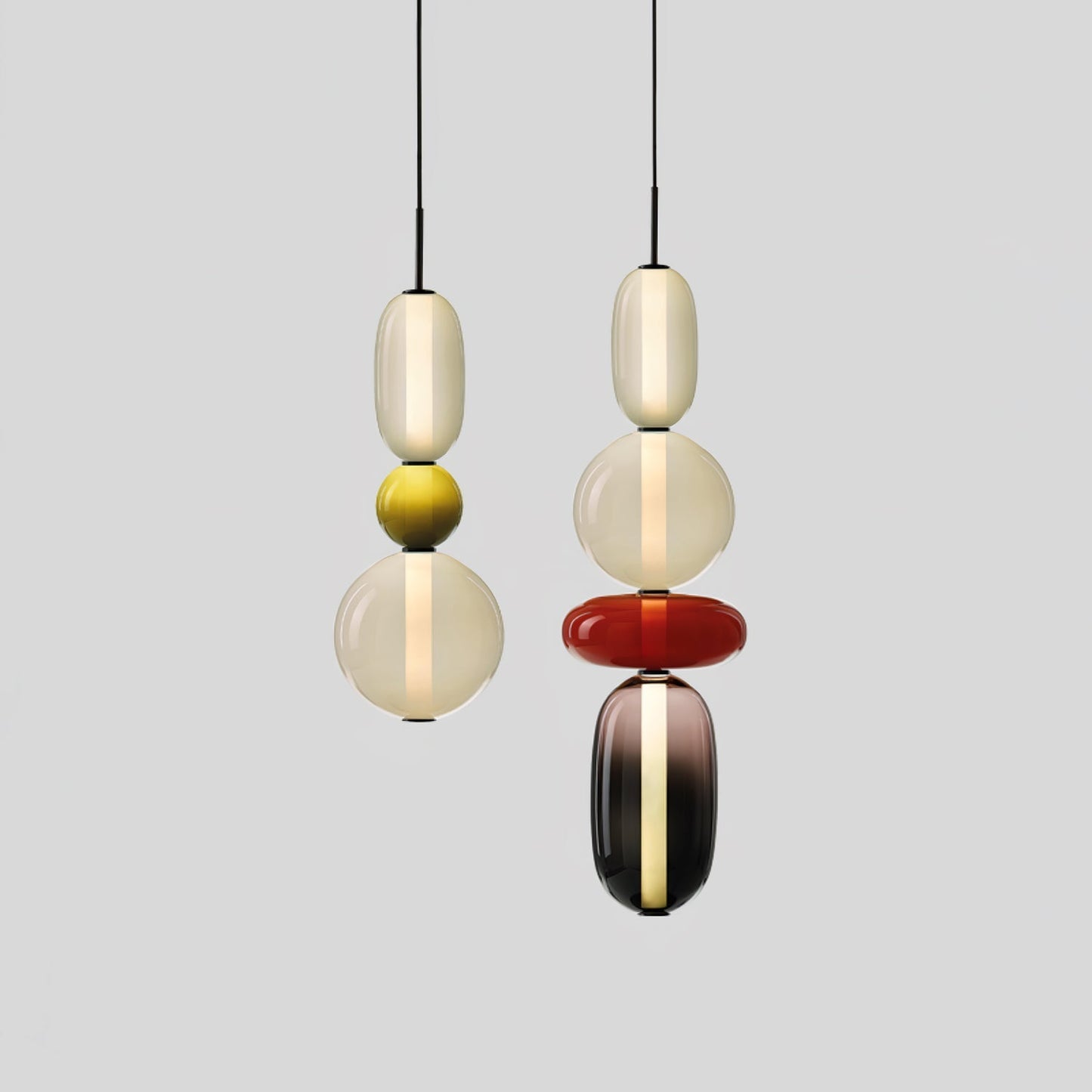Nyxorise | Ambachtelijke Regenval Cluster Glazen Hanglamp