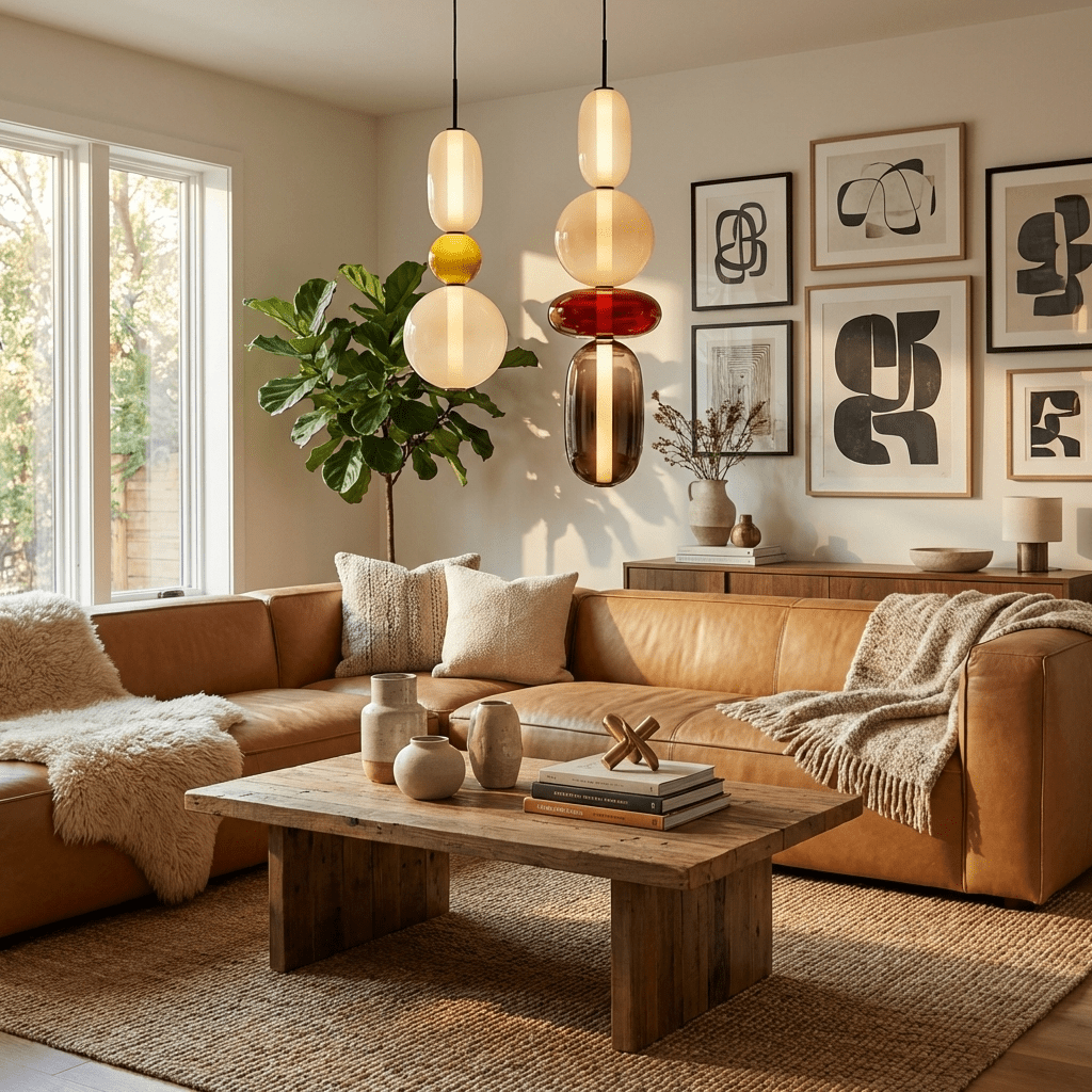 Nyxorise | Ambachtelijke Regenval Cluster Glazen Hanglamp