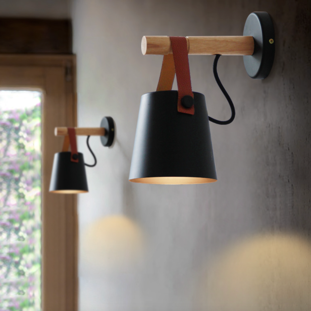 Velvoryn | Moderne LED wandlamp met hangende kap