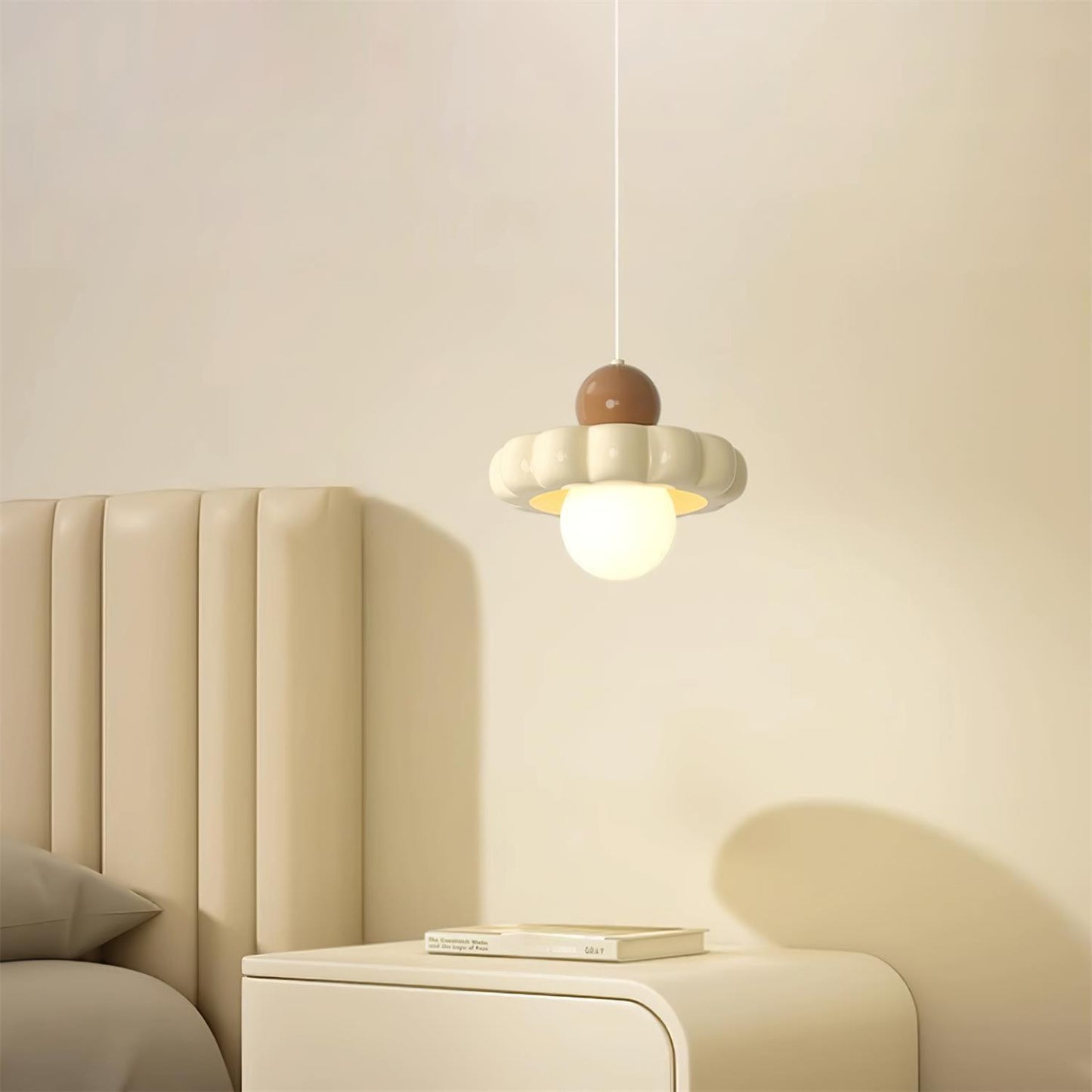Norda | Noordse Geribbelde Koepel Hangende Globe Lamp