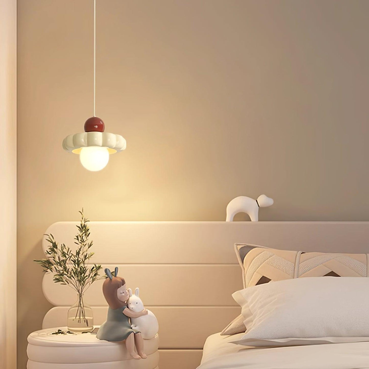 Norda | Noordse Geribbelde Koepel Hangende Globe Lamp
