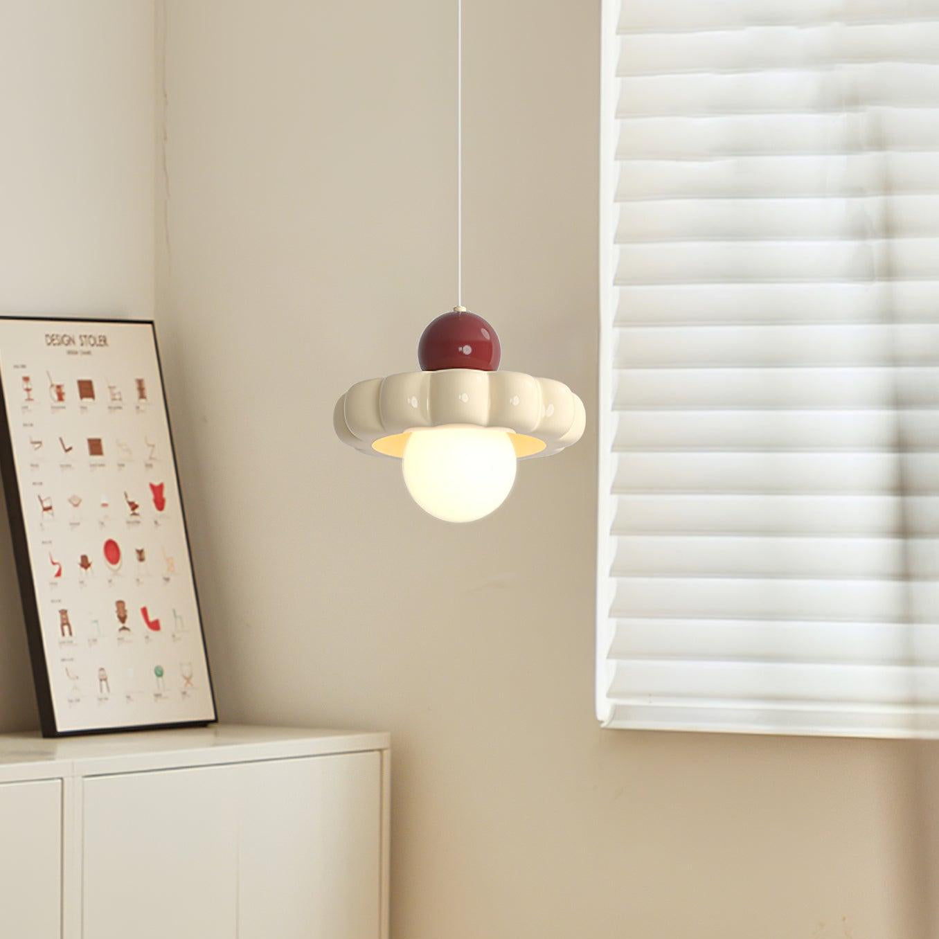 Norda | Noordse Geribbelde Koepel Hangende Globe Lamp