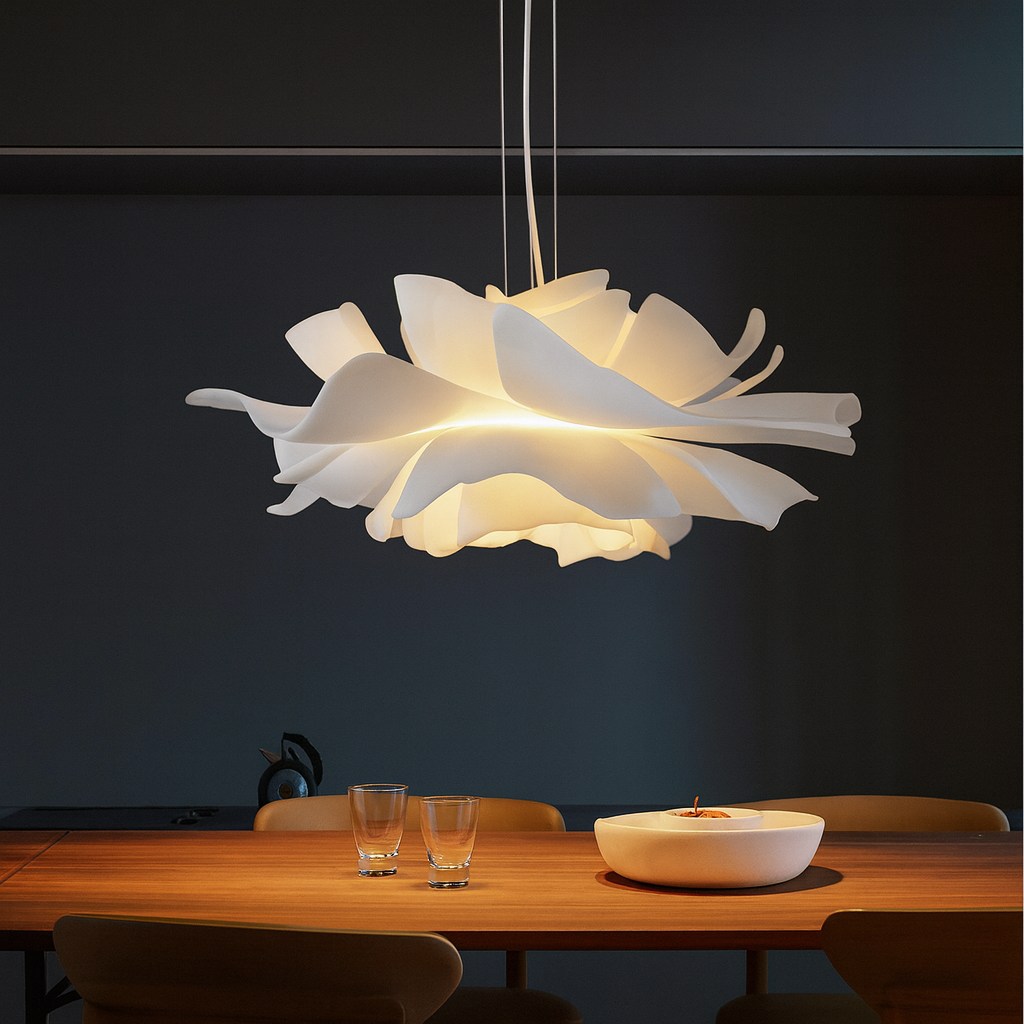 Floralia | Moderne Gelaagde Bloem Acryl Hanglamp