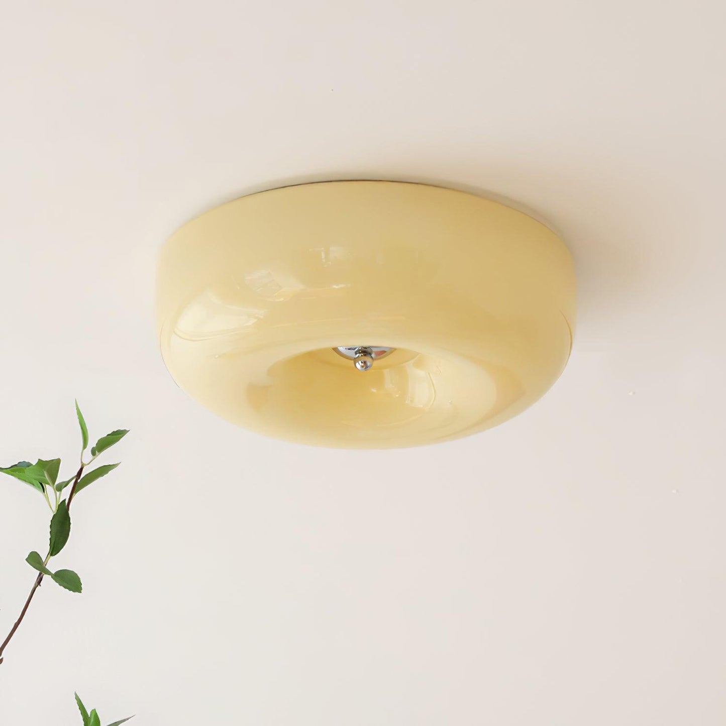 Belvonte | Ronde matglazen opbouw plafondlamp