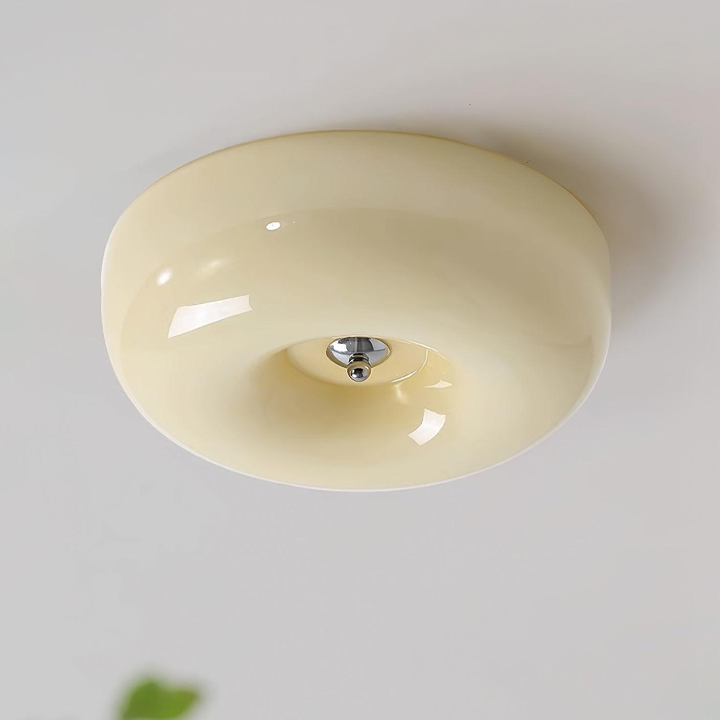 Belvonte | Ronde matglazen opbouw plafondlamp