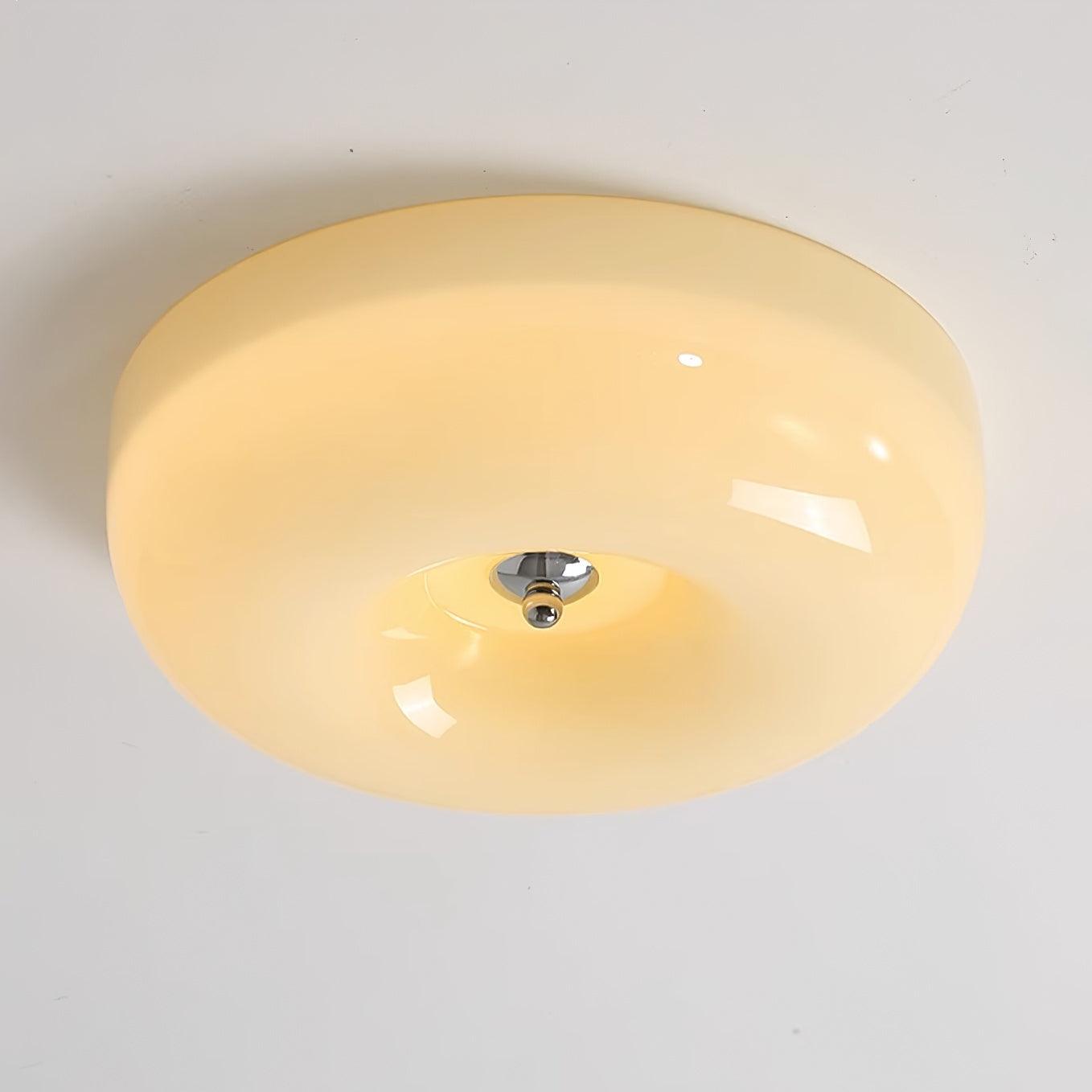 Belvonte | Ronde matglazen opbouw plafondlamp