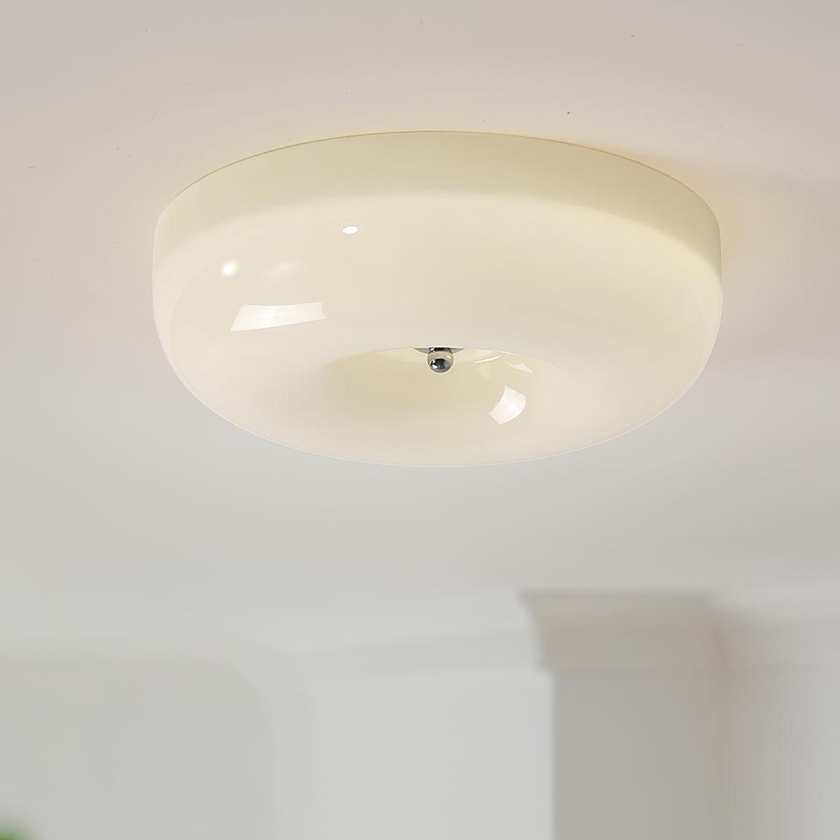 Belvonte | Ronde matglazen opbouw plafondlamp