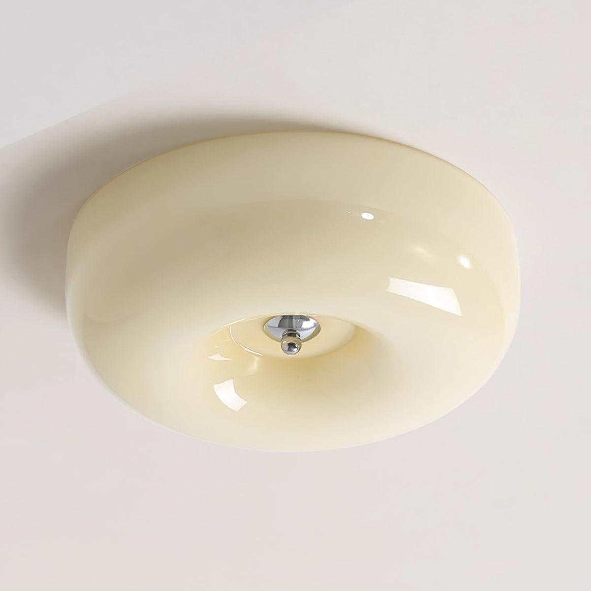 Belvonte | Ronde matglazen opbouw plafondlamp