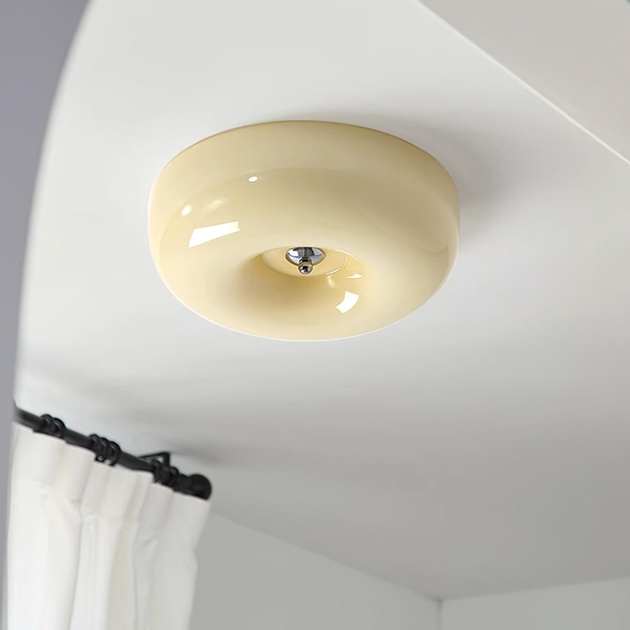 Belvonte | Ronde matglazen opbouw plafondlamp