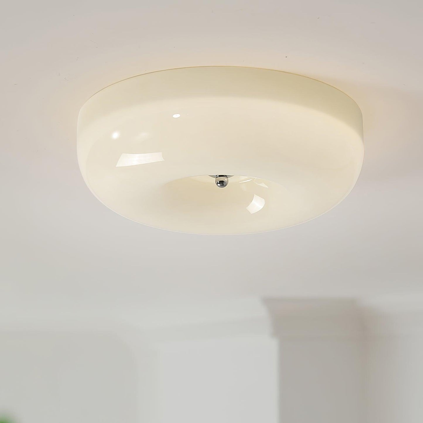 Belvonte | Ronde matglazen opbouw plafondlamp