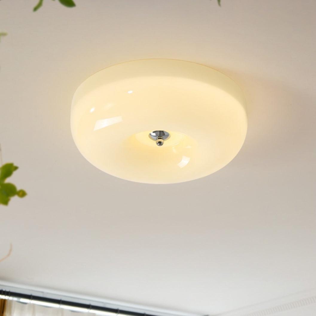 Belvonte | Ronde matglazen opbouw plafondlamp
