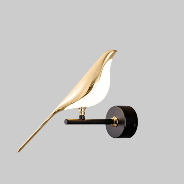 Avia | Moderne Sculpturale Vogel Silhouet Wandlamp