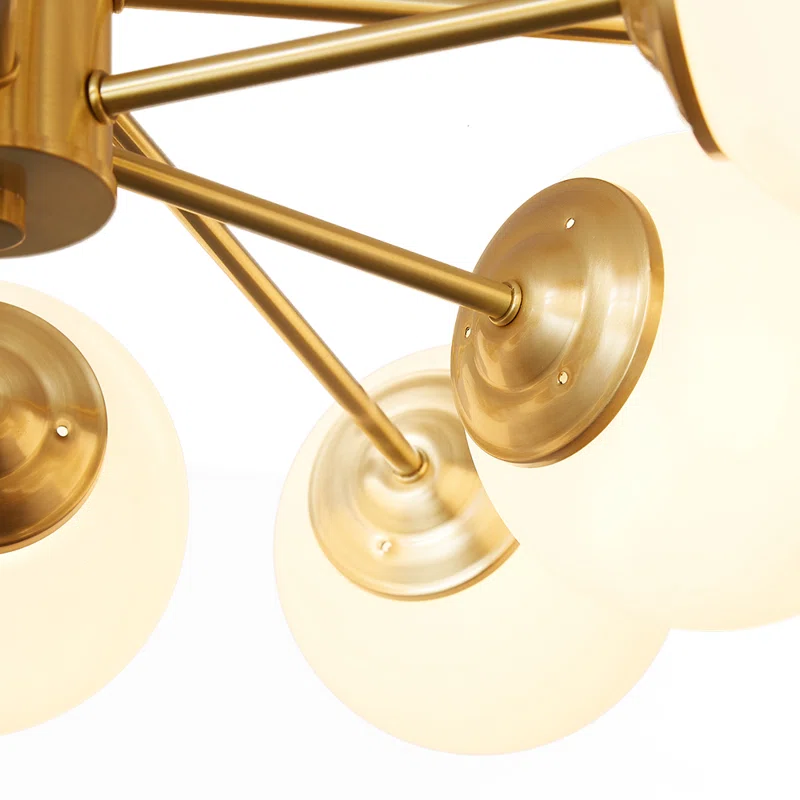 Aurum | Moderne Multi-Licht Frosted Glas Globe Sputnik Kroonluchter