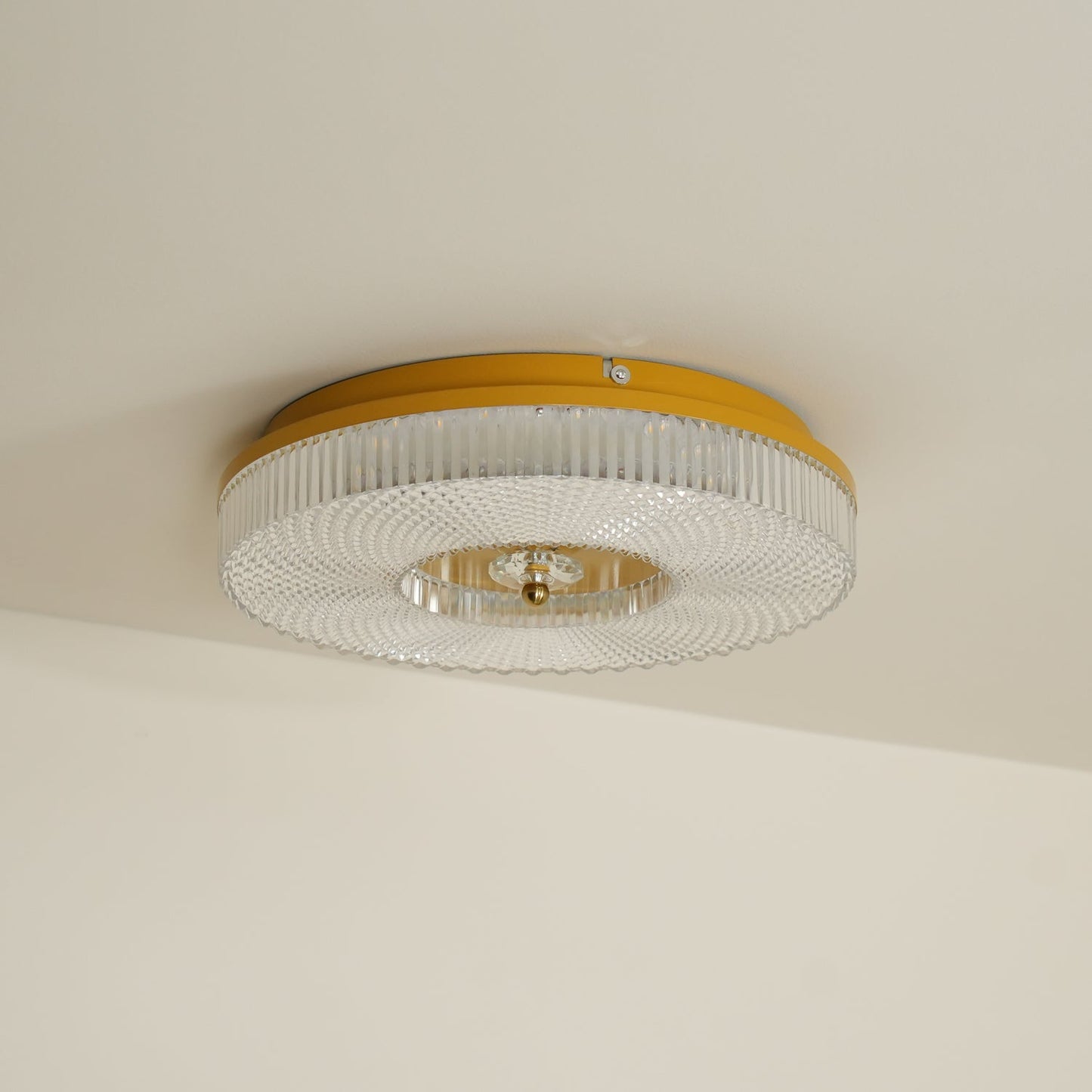 Corissam | Slanke schijf eigentijdse geometrische opbouw plafondlamp