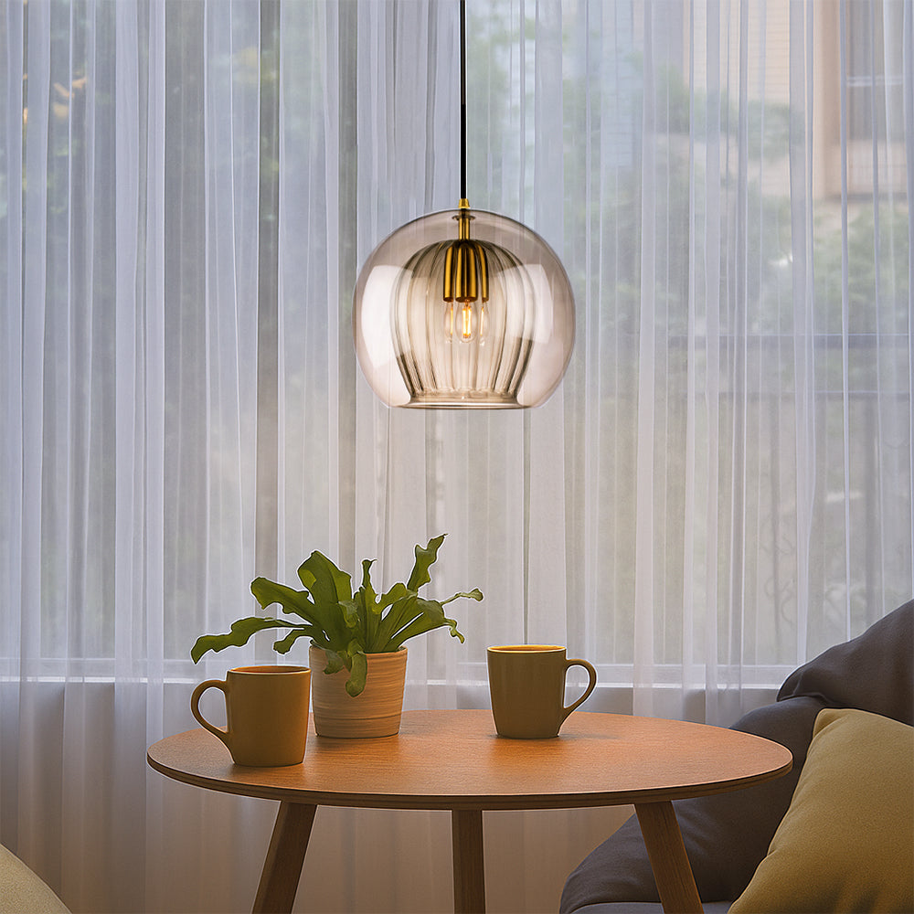 Lucia | Moderne Handgeblazen Glas Globe Hanglamp
