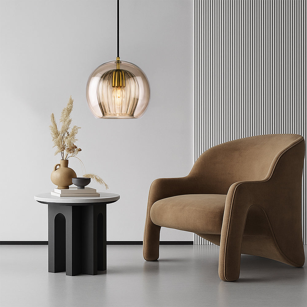 Lucia | Moderne Handgeblazen Glas Globe Hanglamp