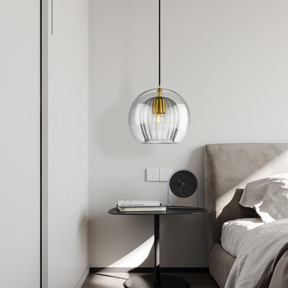 Lucia | Moderne Handgeblazen Glas Globe Hanglamp
